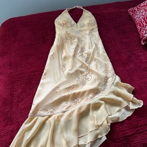 Dress open back beaded